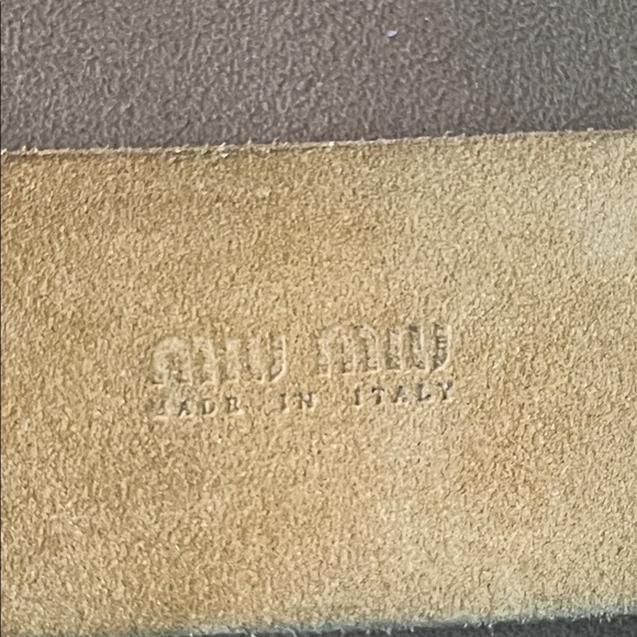 Miu Miu Black Distressed Vintage Belt main image 6